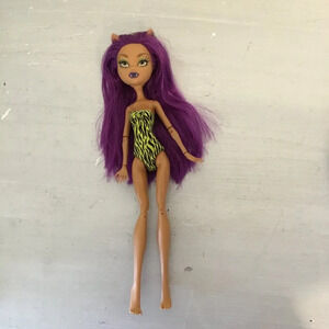 Monster High 11"  Doll CLAWDEEN WOLF SWIMSUIT 2008